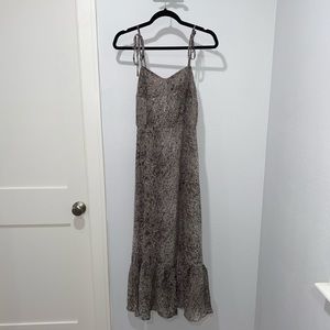 Snake Print / Polka Dot Midi Dress